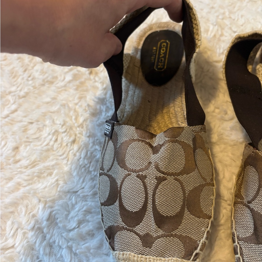 NWOT Coach Signature C Espadrille Flats Women’s sz 6. - Picture 4 of 6